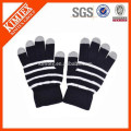 wholesale winter acrylic knit plain tactile gloves